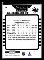 2024-25 O-Pee-Chee Platinum Hockey Base Retro #R59 William Eklund (2)