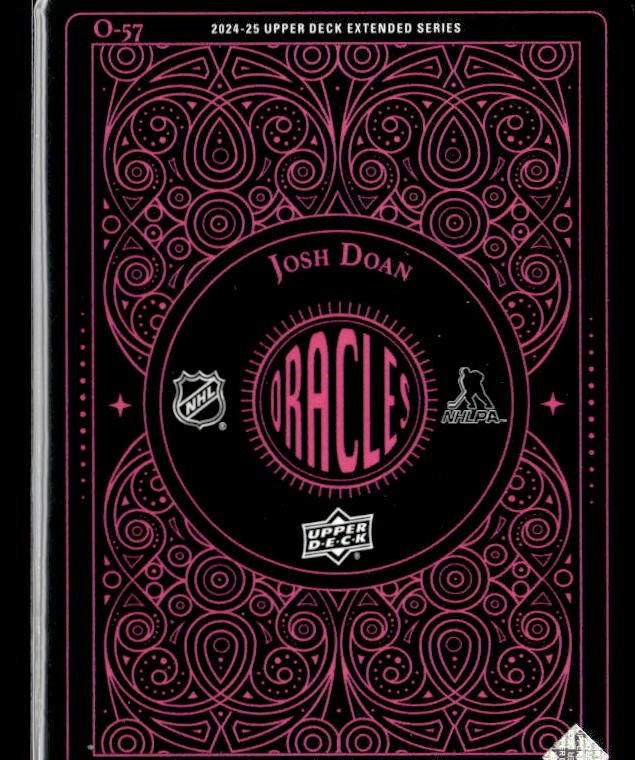 2024-25 Upper Deck Extended Series Hockey Pink Oracles #O-57 Josh Doan (2)