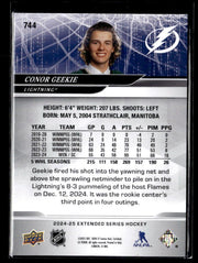 2024-25 Upper Deck Extended Series Hockey 1st Round Draft Conor Geekie (2)