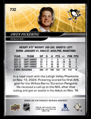 2024-25 Upper Deck Extended Series Hockey 1st Round Rookie Owen Pickering RC (2)