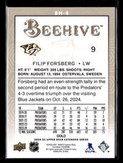 2024-25 Upper Deck Extended Series Hockey Beehive Gold #BH-4 Filip Forsberg (2)