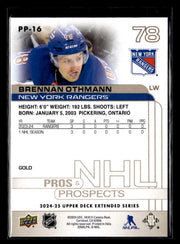 2024-25 Upper Deck Extended Series Pros & Prospects Gold Brennan Othmann (2)