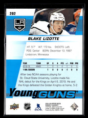 2019-20 Upper Deck Series 1 Hockey Young Guns Rookie #202 Blake Lizotte (2)