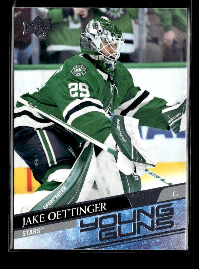 2020-21 Upper Deck Series 1 Hockey Young Guns Rookie #246 Jake Oettinger