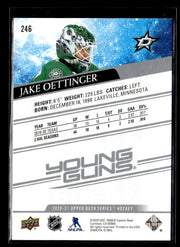 2020-21 Upper Deck Series 1 Hockey Young Guns Rookie #246 Jake Oettinger (2)