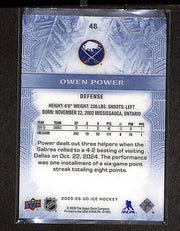 2025-26 Upper Deck Ice Hockey Base #48 Owen Power (2)