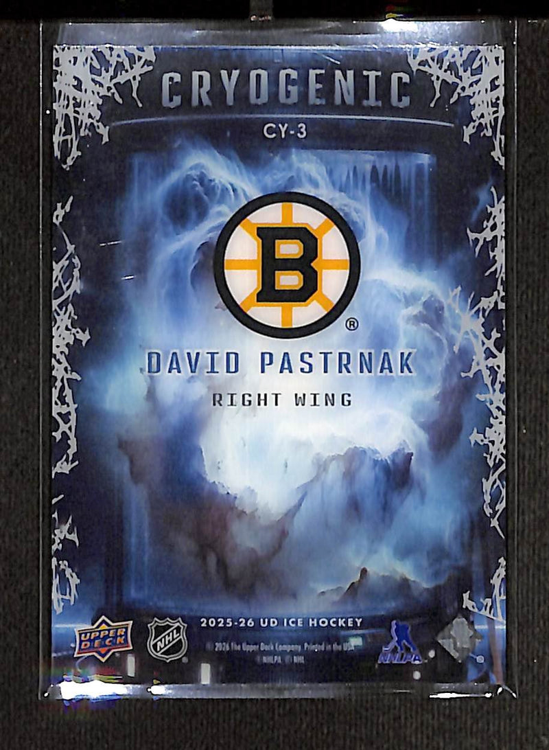 2025-26 Upper Deck Ice Hockey Cryogenic #CY-3 David Pastrnak (2)