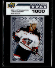 2023-24 Upper Deck Series 2 Hockey Population Count #PC-44 Johnny Gaudreau