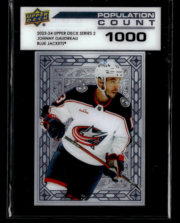 2023-24 Upper Deck Series 2 Hockey Population Count #PC-44 Johnny Gaudreau