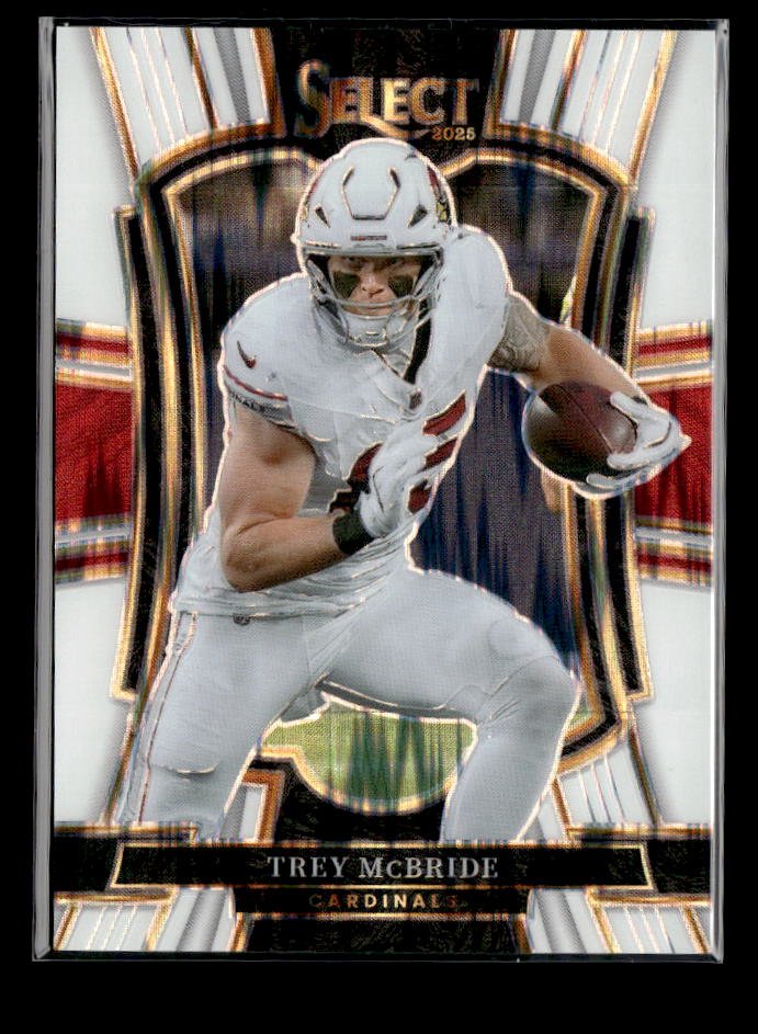 2026 Panini Select Football Premier Level White Shock #124 Trey McBride /199