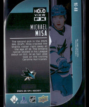 2025-26 Upper Deck SPx Hockey Holo View FX Rookie Michael Misa (2)