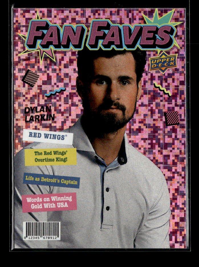 2026-27 Upper Deck Series 1 Hockey Speckle Fan Faves #FF-29 Dylan Larkin