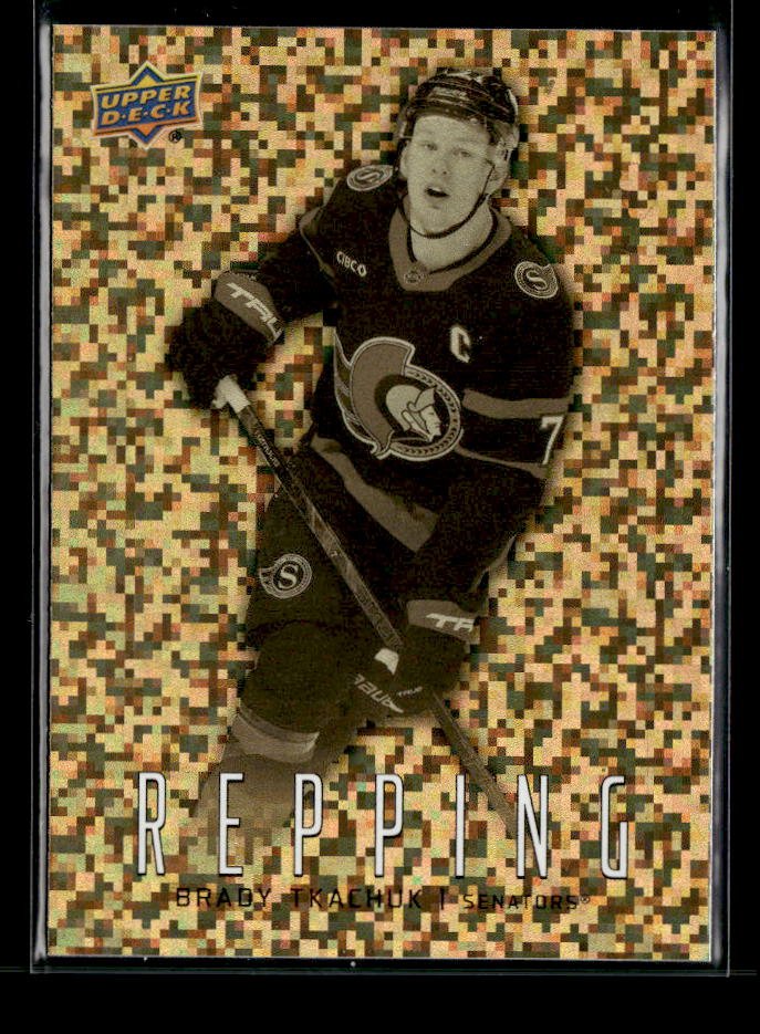 2026-27 Upper Deck Series 1 Hockey Repping Speckle #RP-16 Brady Tkachuk