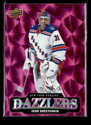 2026-27 Upper Deck Series 1 Hockey Dazzlers Pink #DZ-38 Igor Shesterkin