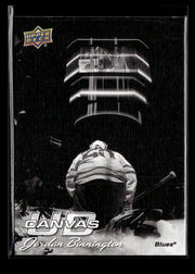 2026-27 Upper Deck Series 1 Hockey Canvas B & W Jordan Binnington