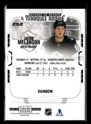 2025-26 O-Pee-Chee Platinum Hockey Marquee Rookie Rainbow #252 Jacob Melanson (2)