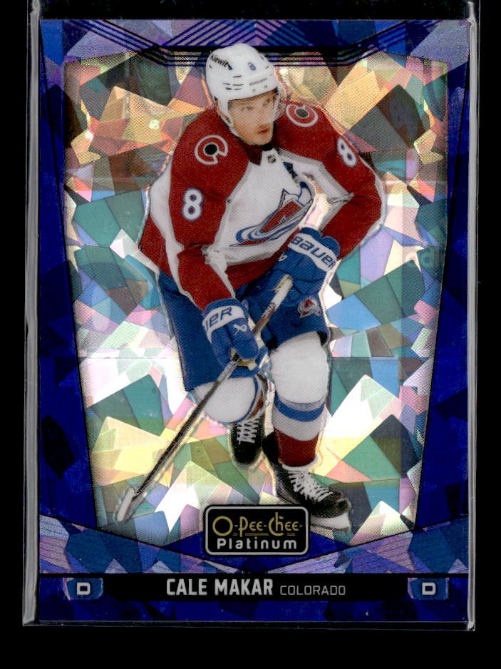 2024-25 O-Pee-Chee Platinum Hockey Blue Fragments #168 Cale Makar /125