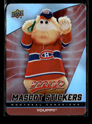 2025-26 Upper Deck MVP Hockey Mascot Stickers #MS-14 Youppi!
