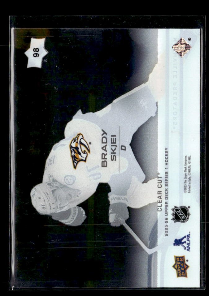 2025-26 Upper Deck Series 1 Clear Cut Hockey #98 Brady Skjei (2)