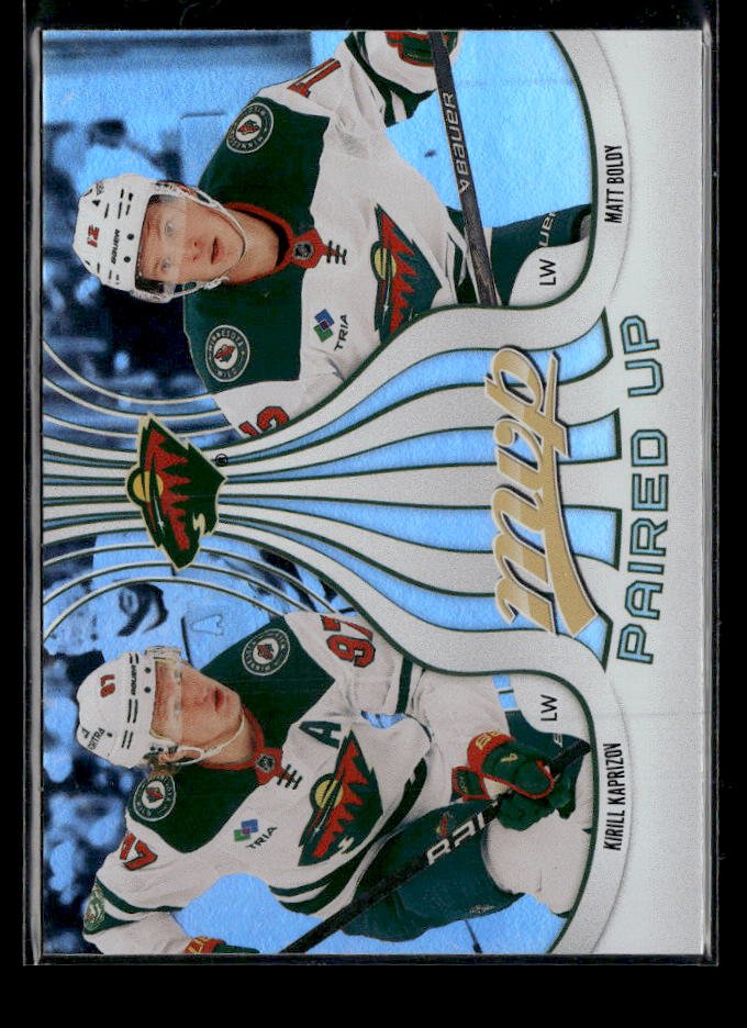 2026-27 Upper Deck MVP Hockey Paired Up #P-17 Matt Boldy / Kirill Kaprizov