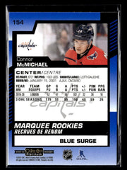 2020-21 O-Pee-Chee Platinum Hockey Marquee Rookies Blue Surge Connor McMichael (2)