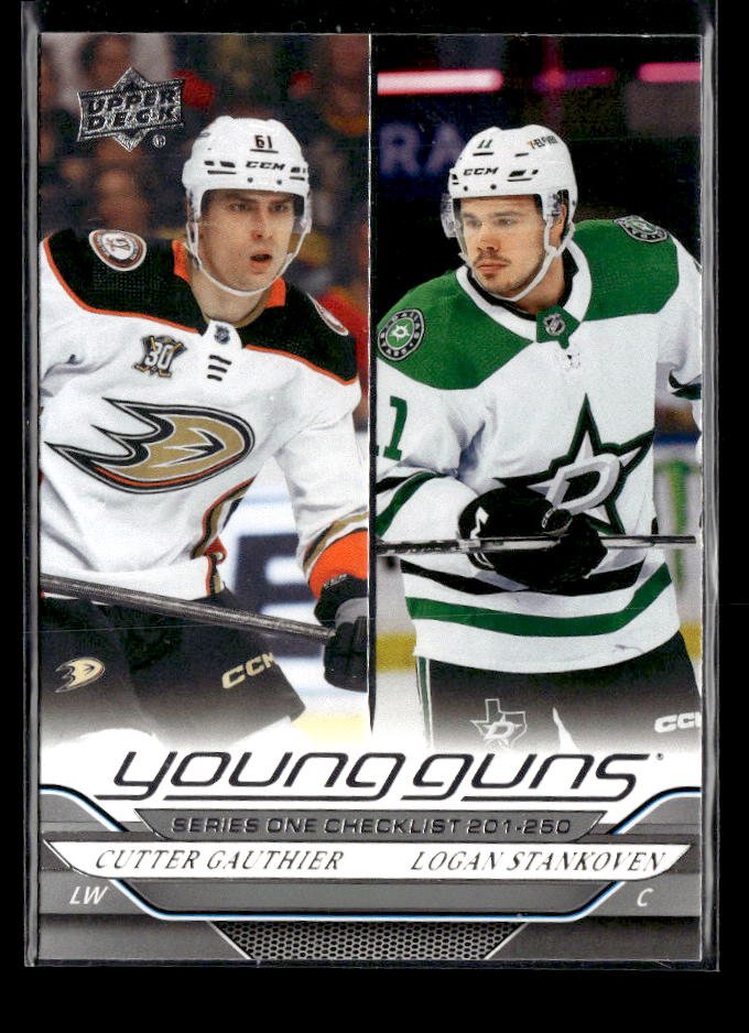 2024-25 UD Series 1 Young Guns Checklist Cutter Gauthier / Logan Stankoven