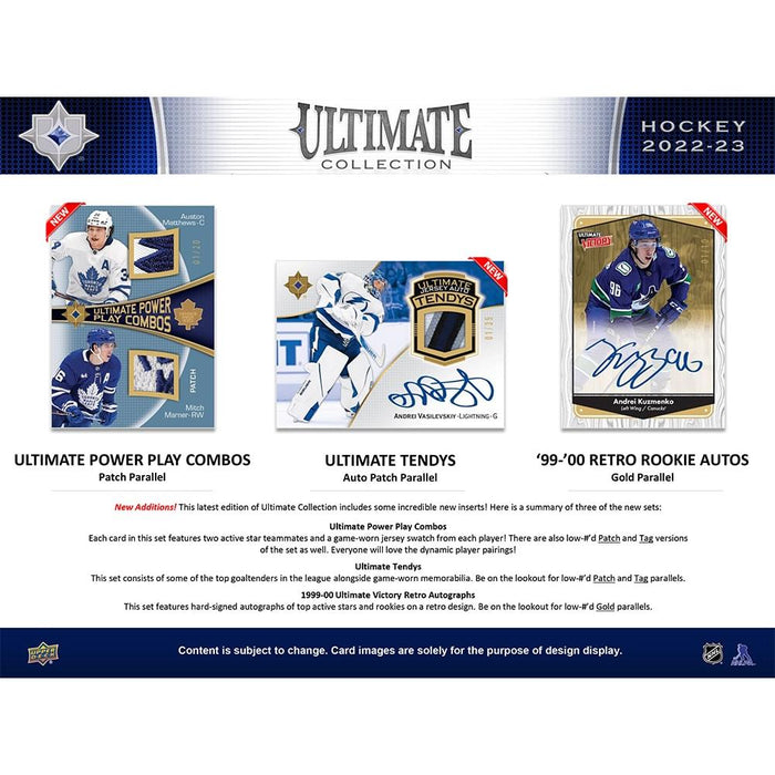 2022-23 Upper Deck Ultimate Collection Hockey Hobby Box (Presell)