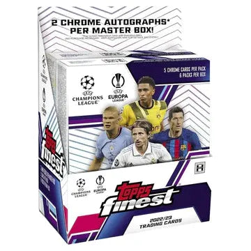 2022-23 Topps Finest UEFA Club Competitions Soccer Hobby Box Master Box (2 Minis)