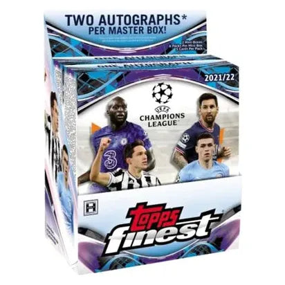 2021-22 Topps Finest UEFA Champions League Soccer Hobby Box Master Box