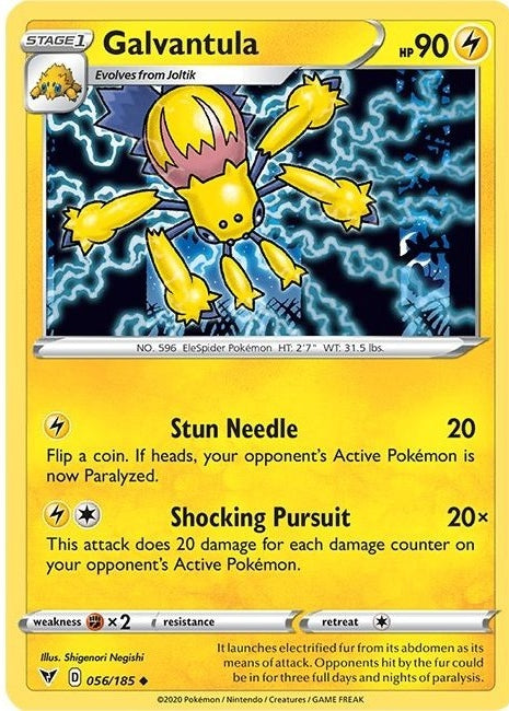 Galvantula - 056/185 Uncommon Pokémon card from Vivid Voltage, Near Mint Normal