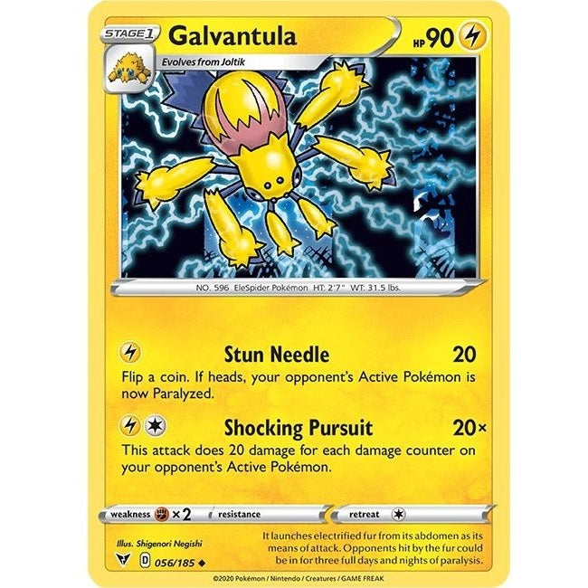 Galvantula - 056/185 Uncommon Pokémon card from Vivid Voltage, Near Mint Normal