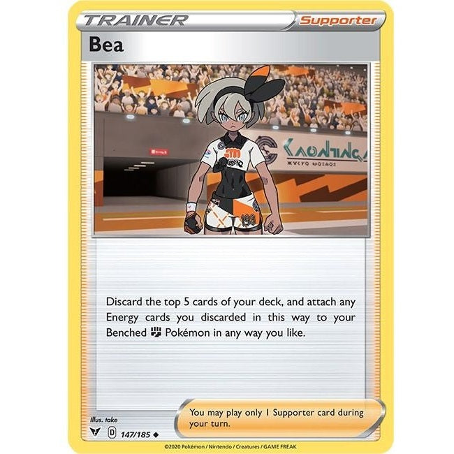 Bea - 147/185 Uncommon Pokémon card from Vivid Voltage, Near Mint Normal