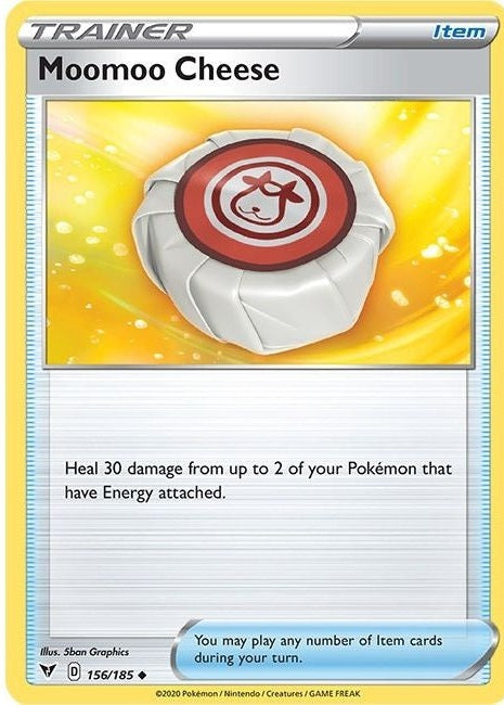 Moomoo Cheese - 156/185 Uncommon Pokémon card from Vivid Voltage, Near Mint Normal