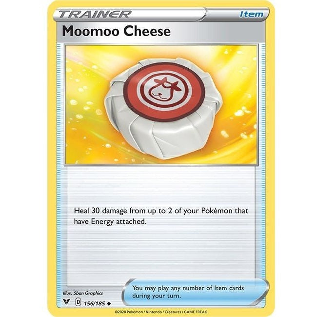 Moomoo Cheese - 156/185 Uncommon Pokémon card from Vivid Voltage, Near Mint Normal