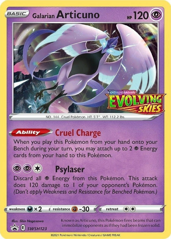 Galarian Articuno - SWSH123 Promo Pokémon card from Sword & Shield Promo Cards, Near Mint Holofoil