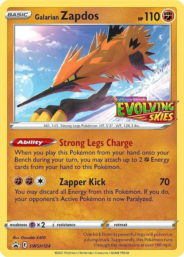 Galarian Zapdos - SWSH124 Promo Pokémon card from Sword & Shield Promo Cards, Near Mint Holofoil