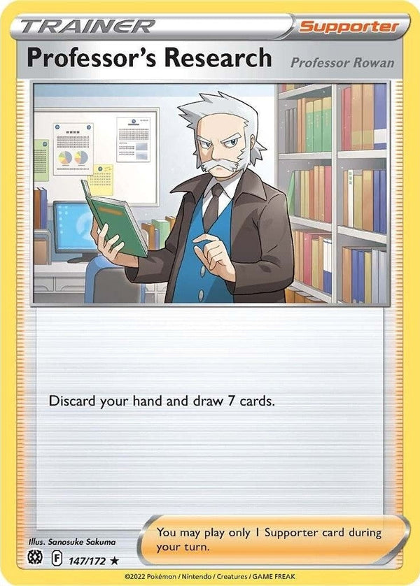 Professor's Research - 147/172 Rare Pokémon card from Deck Exclusives, Near Mint Normal