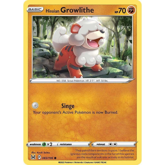 Hisuian Growlithe [SWSH11 - 083/196]