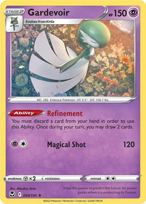 Gardevoir - 069/195 Rare Pokémon card from Silver Tempest, Near Mint Normal