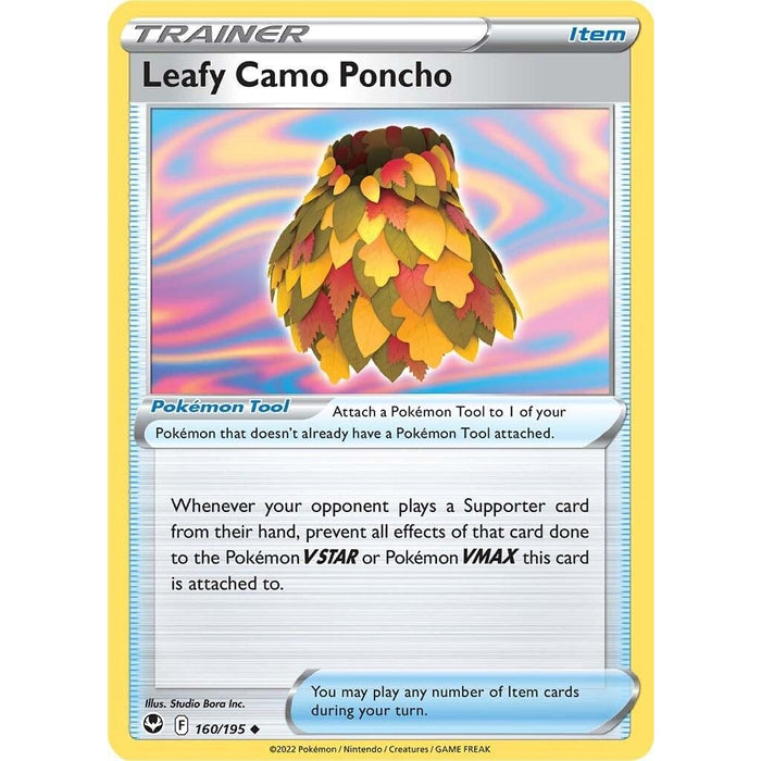 Leafy Camo Poncho