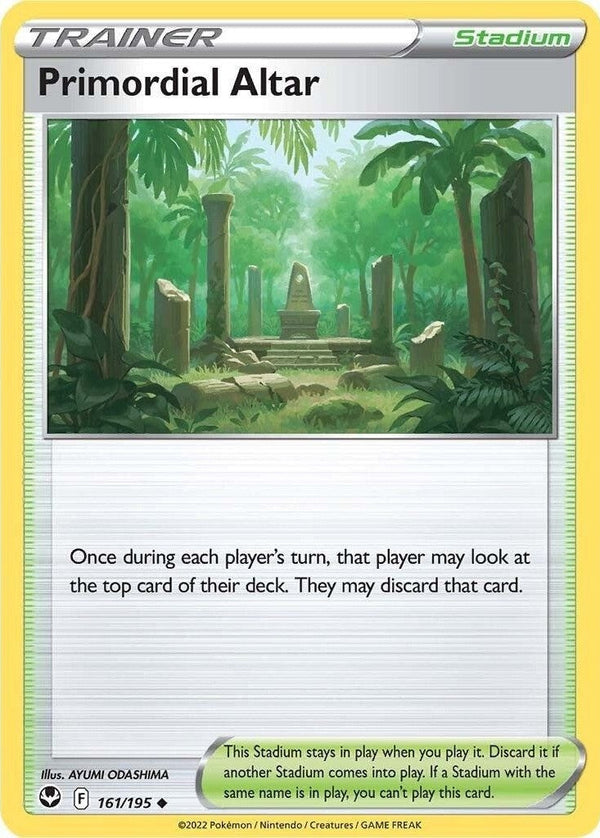 Primordial Altar - 161/195 Uncommon Pokémon card from Silver Tempest, Near Mint Normal