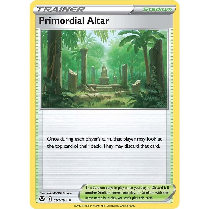 Primordial Altar - 161/195 Uncommon Pokémon card from Silver Tempest, Near Mint Normal