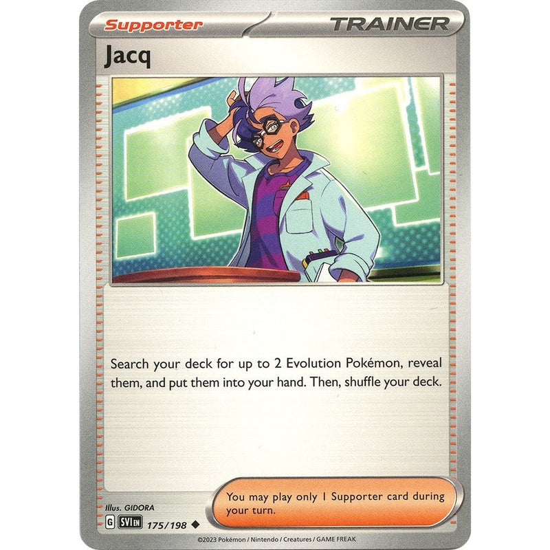 Jacq - 175/198 Uncommon Pokémon card from Scarlet & Violet Base Set, Near Mint Normal