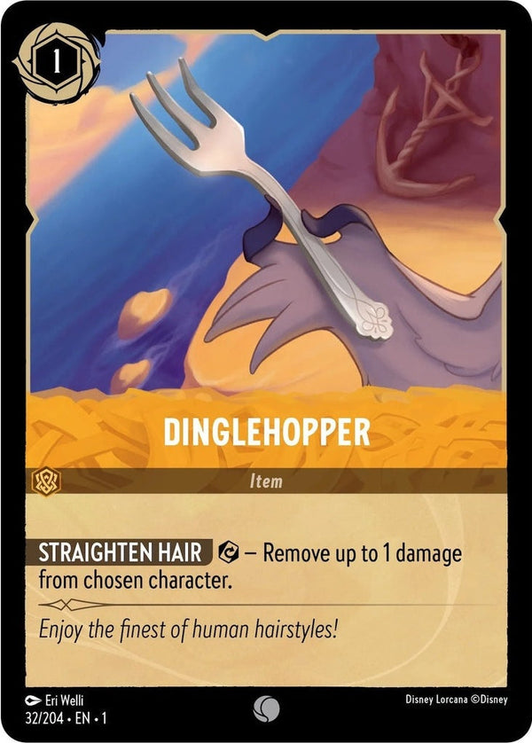 Dinglehopper - 32/204 Common Disney Lorcana card from The First Chapter, Near Mint Normal