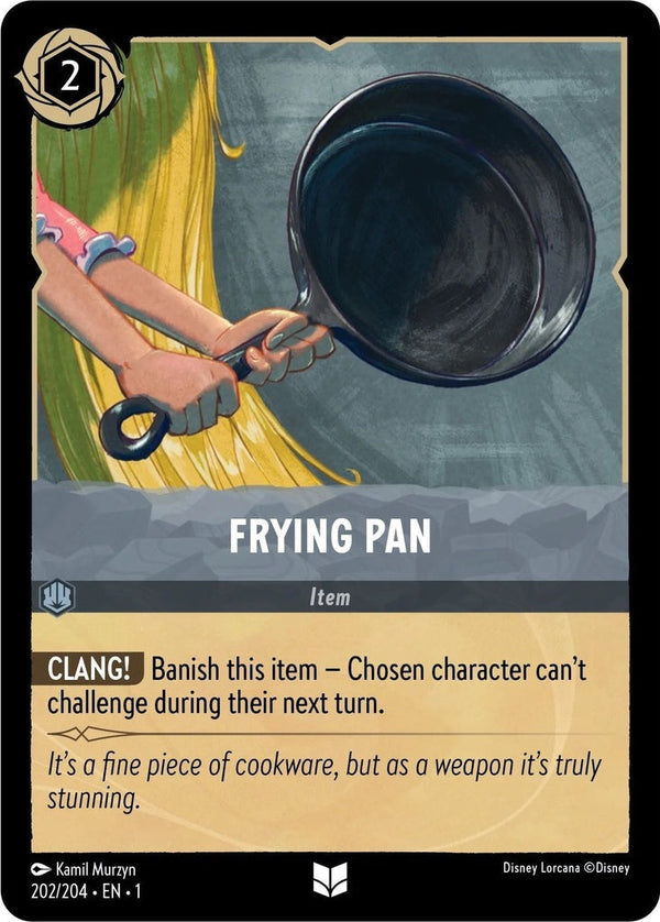 Frying Pan - 202/204 Uncommon Disney Lorcana card from The First Chapter, Near Mint Normal