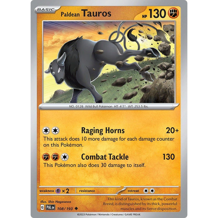 Paldean Tauros - 108/193