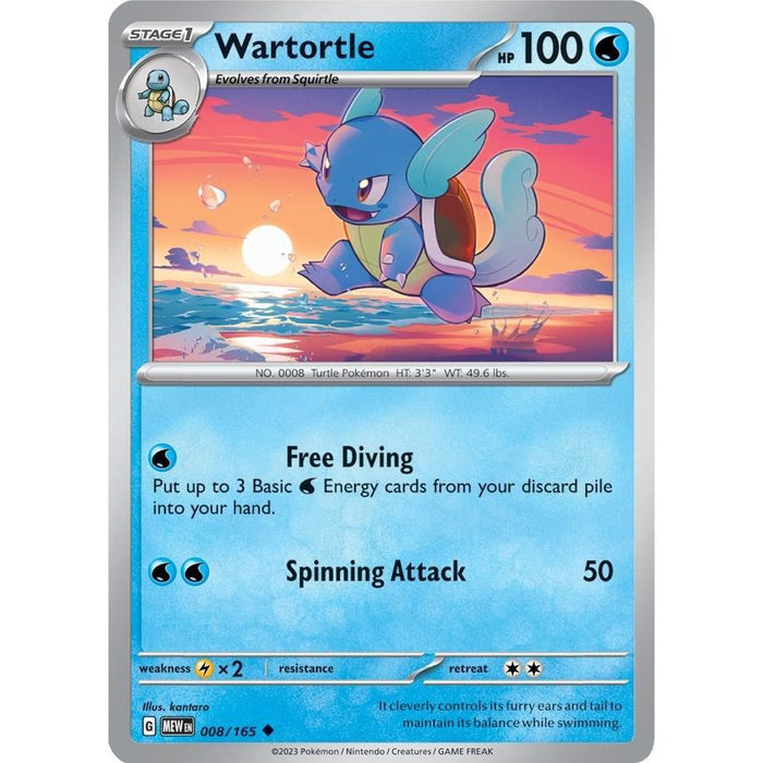 Wartortle - 008/165 [MEW - 008/165]