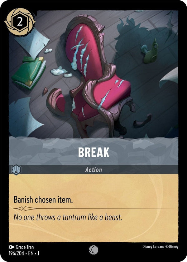 Break - 196/204 Common Disney Lorcana card from The First Chapter, Near Mint Normal