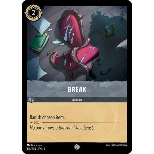Break - 196/204 Common Disney Lorcana card from The First Chapter, Near Mint Normal