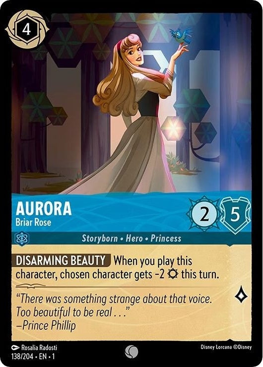 Aurora - Briar Rose - 138/204 Common Disney Lorcana card from The First Chapter, Near Mint Normal